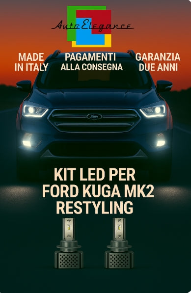 🔥KIT LED D3S 6000K BIANCO CANBUS – Anabbaglianti per Ford Kuga MK2 Restyling🔥