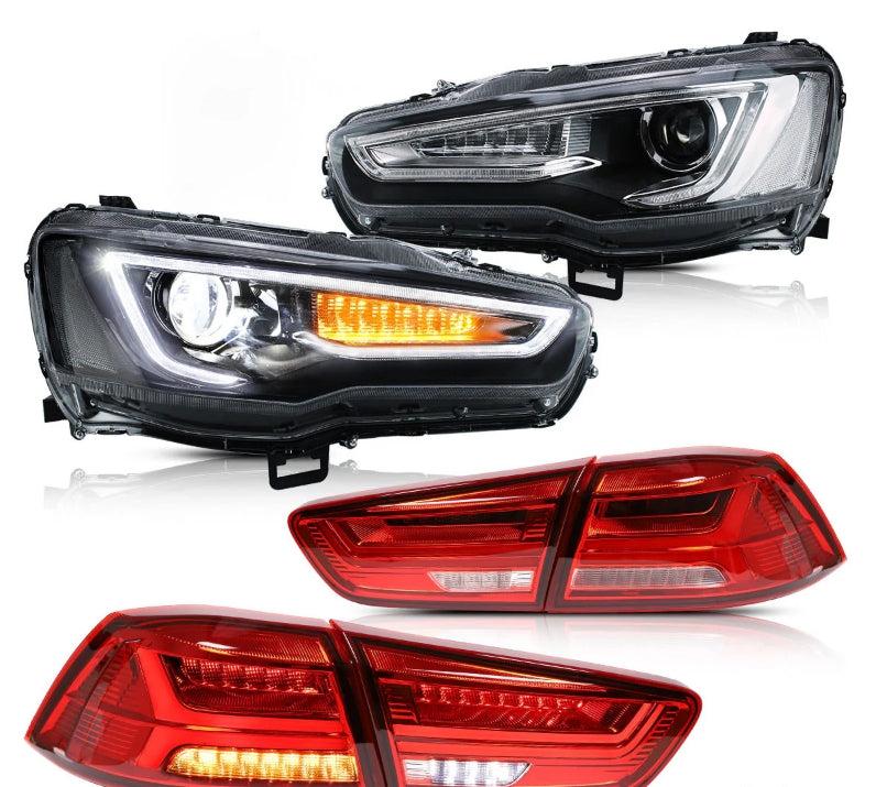 Fari e fanali posteriori per proiettori a doppio raggio per Mitsubishi Lancer EVO X 2008-2018