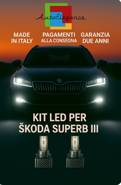 🔥KIT LED D3S 6000K BIANCO CANBUS – Anabbaglianti per Škoda Superb III🔥