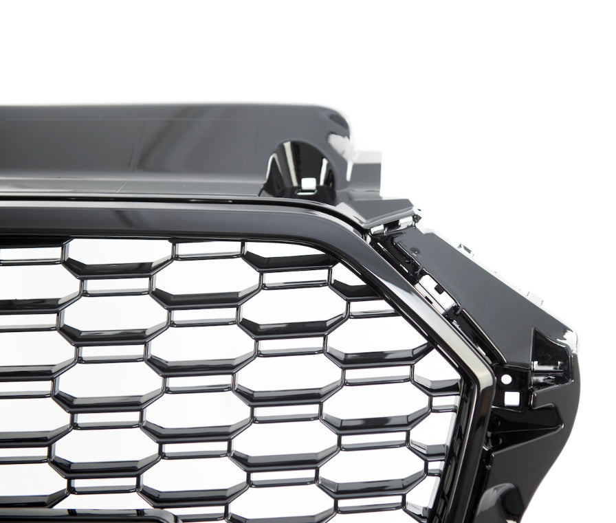 Front Grille RS3 Look for Audi A3 (8V) Hatchback Sportback Sedan Facelift (2016-2019) Gloss Black