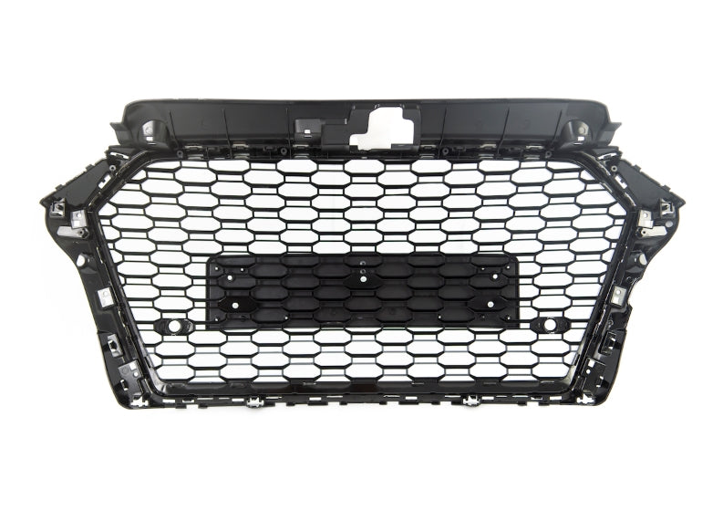 Front Grille RS3 Look for Audi A3 (8V) Hatchback Sportback Sedan Facelift (2016-2019) Gloss Black