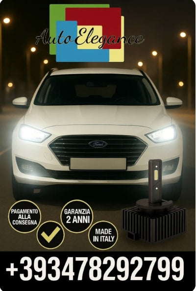 ⭐KIT LED D1S 6000K BIANCO CANBUS – Anabbaglianti per Ford Capri⭐