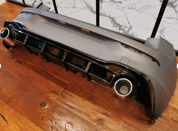 🔥DIFFUSORE POSTERIORE VW GOLF 8 19+ SOTTO PARAURTI TERMINALI GTI ABS 1+1🔥