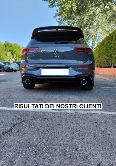 🔥DIFFUSORE POSTERIORE VW GOLF 8 19+ SOTTO PARAURTI TERMINALI GTI ABS 1+1🔥