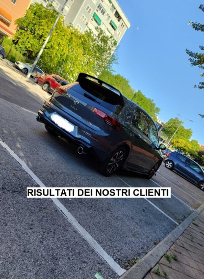 🔥DIFFUSORE POSTERIORE VW GOLF 8 19+ SOTTO PARAURTI TERMINALI GTI ABS 1+1🔥