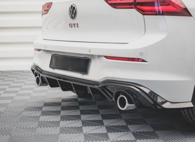 🔥DIFFUSORE POSTERIORE VW GOLF 8 19+ SOTTO PARAURTI TERMINALI GTI ABS 1+1🔥
