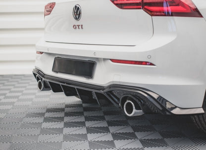 🔥DIFFUSORE POSTERIORE VW GOLF 8 19+ SOTTO PARAURTI TERMINALI GTI ABS 1+1🔥