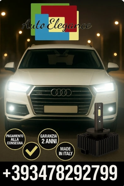 ⭐KIT LED D1S 6000K BIANCO CANBUS – Anabbaglianti per Audi Q7⭐
