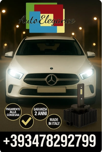 ⭐KIT LED D1S 6000K BIANCO CANBUS – Anabbaglianti per Mercedes-Benz Classe A⭐
