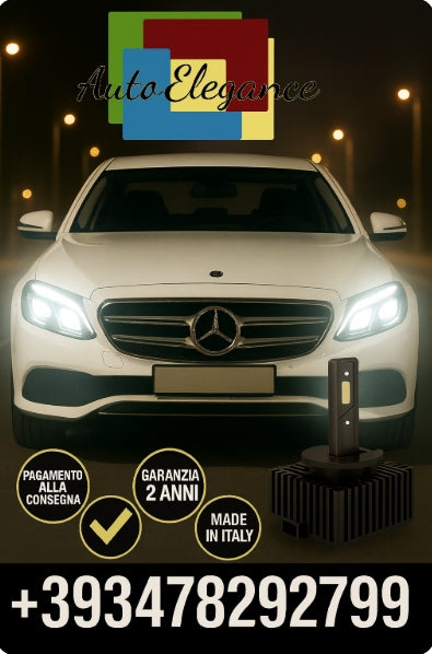 ⭐KIT LED D1S 6000K BIANCO CANBUS – Anabbaglianti per Mercedes-Benz Classe E⭐