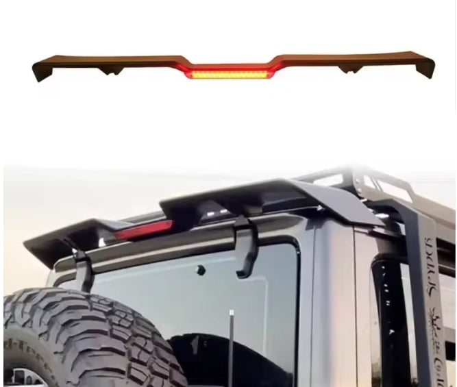 🔥SPOILER POSTERIORE TETTO AUTO CON LUCE FANALI PER JEEP WRANGLER JK JL 18-24🔥
