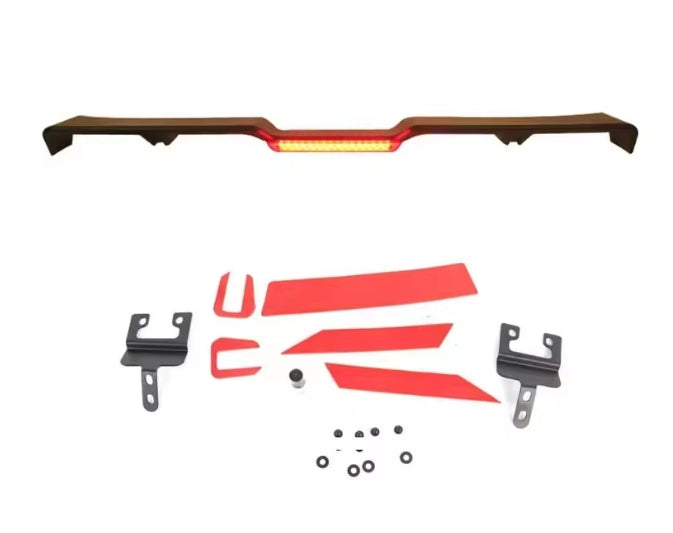 🔥SPOILER POSTERIORE TETTO AUTO CON LUCE FANALI PER JEEP WRANGLER JK JL 18-24🔥