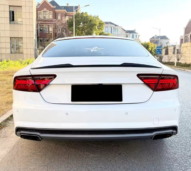 🔥SPOILER POSTERIORE STILE M4 NERO LUCIDO BAGAGLIAIO PER Audi A7 S7 C7 11-17🔥