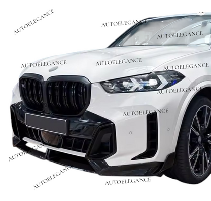 🔥SPLITTER ANTERIORE ADATTO PER BMW X5 G05 LCI M SPORT 2023+ NERO LUCIDO 🔥