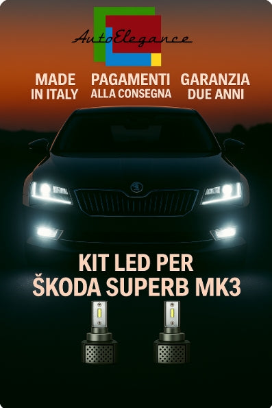 🔥KIT LED D3S 6000K BIANCO CANBUS – Anabbaglianti per Škoda Superb MK3🔥