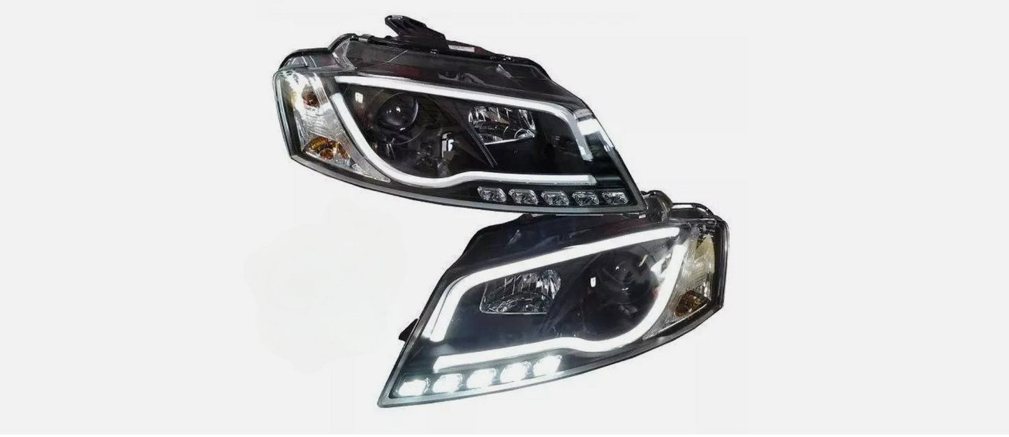 Fari Led Drl per Audi A3 8P 8PA 08-12 Facelift Faro Principale Nero