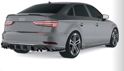 💫Diffusore Posteriore per Audi A3 8V Sedan Restyling (2016–2020)💫