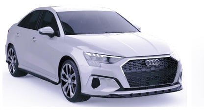 💫Splitter Anteriore per Audi A3 8Y Sedan (2020–2024) – Nero Lucido💫
