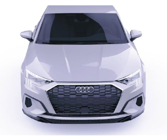 💫Splitter Anteriore per Audi A3 8Y Sedan (2020–2024) – Nero Lucido💫