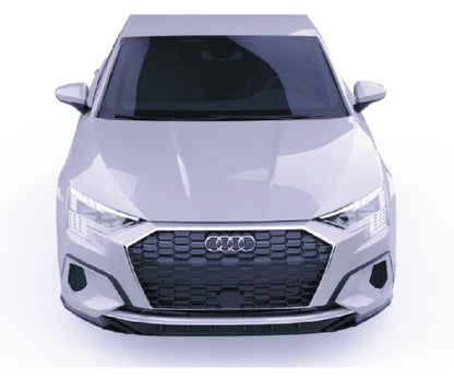 💫Splitter Anteriore per Audi A3 8Y Sedan (2020–2024) – Nero Lucido💫