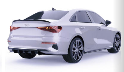 💫Splitter Laterali Posteriori (2 Pezzi) per Audi A3 8Y Sedan (2020–2024) 💫