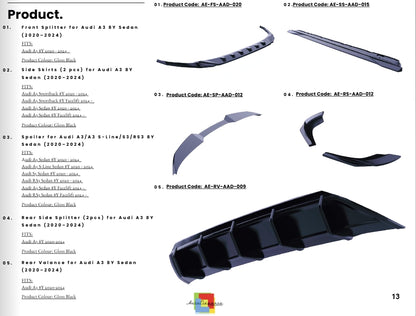 💫BODYKIT per Audi A3 8Y (Sedan / Sportback) Pre-Restyling (2020–2024)💫