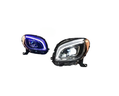 🔥ART.8859 FARI ANTERIORI PER MERCEDES-BENZ SMART 453 15-19, LUCE BLU FULL LED🔥