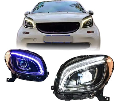 🔥ART.8859 FARI ANTERIORI PER MERCEDES-BENZ SMART 453 15-19, LUCE BLU FULL LED🔥