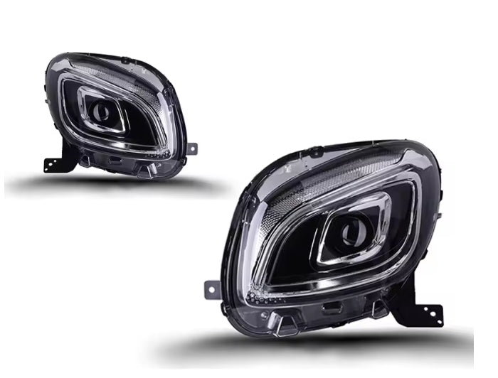 🔥ART.8859 FARI ANTERIORI PER MERCEDES-BENZ SMART 453 15-19, LUCE BLU FULL LED🔥