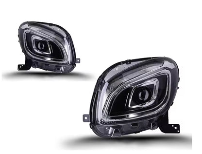 🔥ART.8859 FARI ANTERIORI PER MERCEDES-BENZ SMART 453 15-19, LUCE BLU FULL LED🔥