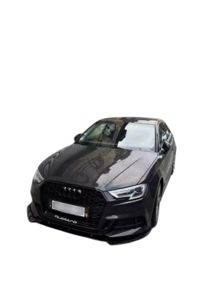 🔥ART.8852 GRIGLIA SPORTIVA RS3, NERO LUCIDO, PER AUDI A3 S3 SLINE 8V 17-19🔥