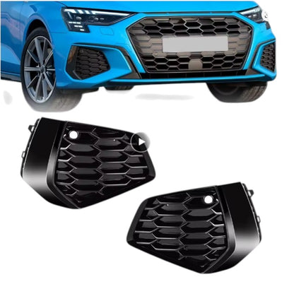 🔥ART.8854 GRIGLIA FENDINEBBIA PER AUDI A3 S-line 2021-2022-2023 NERO LUCIDO🔥