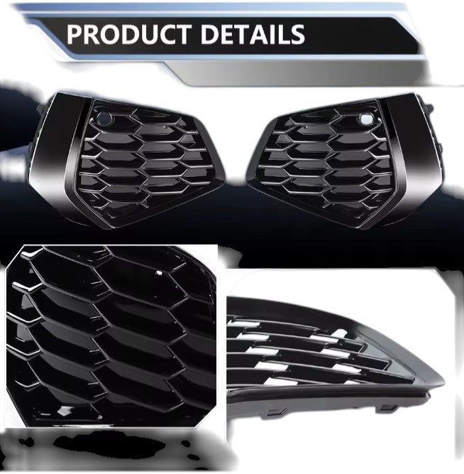 🔥ART.8854 GRIGLIA FENDINEBBIA PER AUDI A3 S-line 2021-2022-2023 NERO LUCIDO🔥