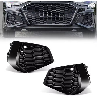 🔥ART.8854 GRIGLIA FENDINEBBIA PER AUDI A3 S-line 2021-2022-2023 NERO LUCIDO🔥