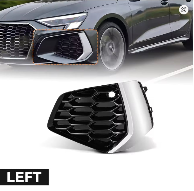 🔥ART.8857 GRIGLIA FENDINEBBIA PER AUDI A3 S-line ME PROFILO SATINATO COPPIA🔥