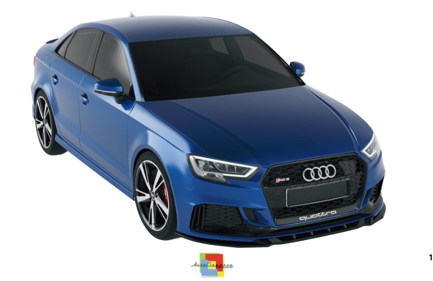 💫Splitter Anteriore per Audi RS3 8V Facelift Sportback (2017–2019) – Nero 💫