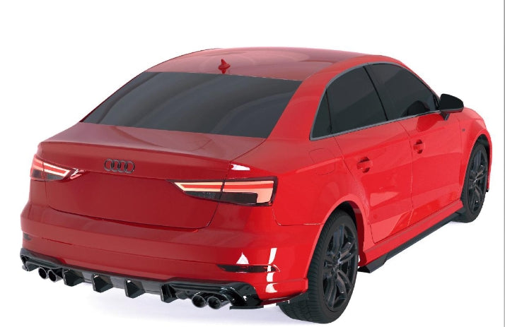 💫Splitter Posteriori Laterali (2 Pezzi) per Audi S3 Sedan 8V Facelift 💫