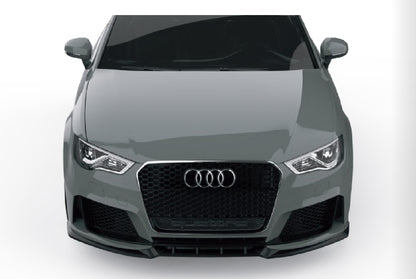 💫Splitter Anteriore per Audi RS3 8V Sportback (2015–2016) – Nero Lucido💫