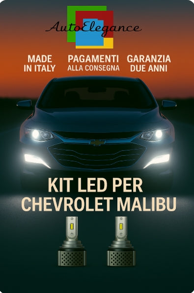 💫KIT LED D3S 6000K BIANCO CANBUS – Anabbaglianti per Chevrolet Malibu💫