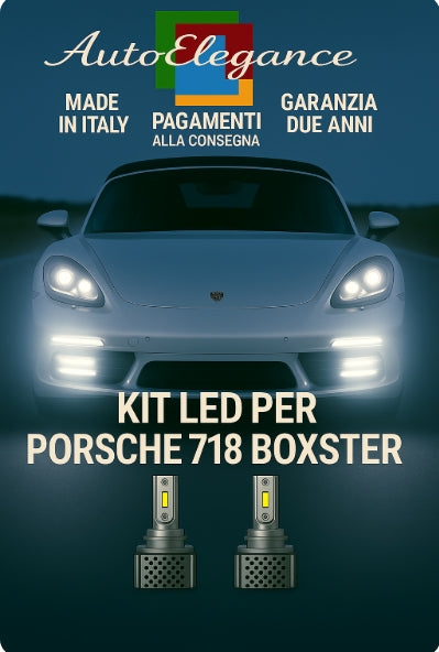 💫KIT LED D3S 6000K BIANCO CANBUS – Anabbaglianti per Porsche 718 Boxster💫 (Copia)