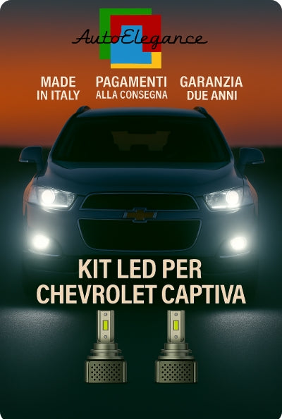 💫KIT LED D3S 6000K BIANCO CANBUS – Anabbaglianti per Chevrolet Captiva💫
