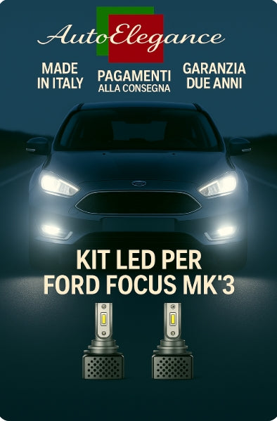 💫KIT LED D3S 6000K BIANCO CANBUS – Anabbaglianti per Ford Focus 3💫