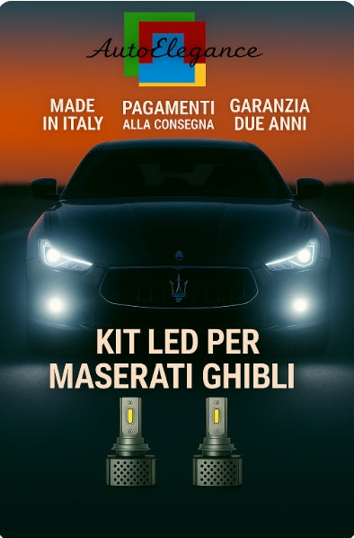 💫KIT LED D3S 6000K BIANCO CANBUS – Anabbaglianti per Maserati Ghibli💫