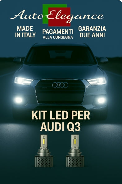 💫KIT LED D3S 6000K BIANCO CANBUS – Anabbaglianti per Audi Q3💫