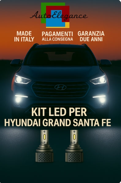 💫KIT LED D3S 6000K BIANCO CANBUS – Anabbaglianti per Hyundai Grand Santa Fe💫