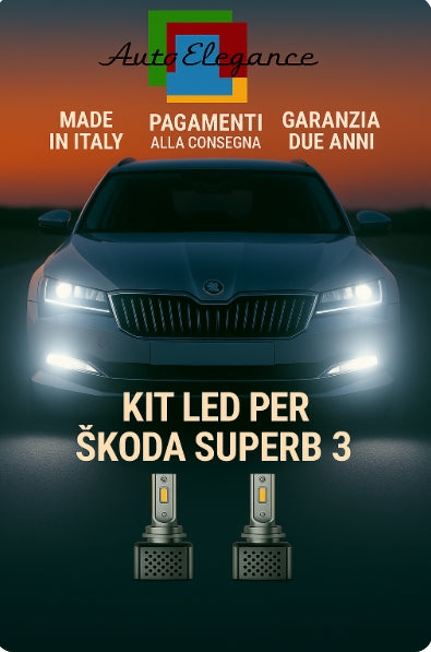 💫KIT LED D3S 6000K BIANCO CANBUS – Anabbaglianti per Škoda Superb III💫
