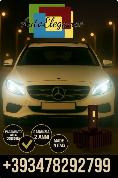 🔥KIT LED D1S 6000K BIANCO CANBUS – Anabbaglianti per Mercedes-Benz Classe R🔥