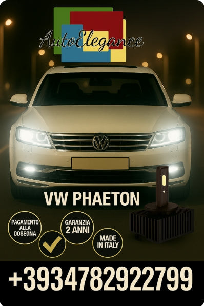 🔥KIT LED D1S 6000K BIANCO CANBUS – Anabbaglianti per VW Phaeton🔥
