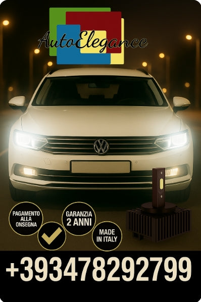 🔥KIT LED D1S 6000K BIANCO CANBUS – Anabbaglianti per VW Passat🔥