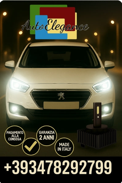 🔥KIT LED D1S 6000K BIANCO CANBUS – Anabbaglianti per Peugeot 807🔥